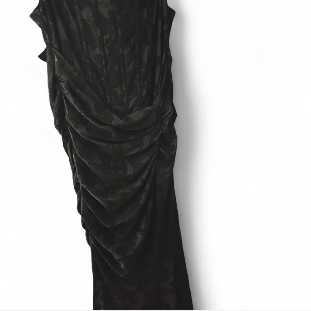 Elegant Black Draped Dress